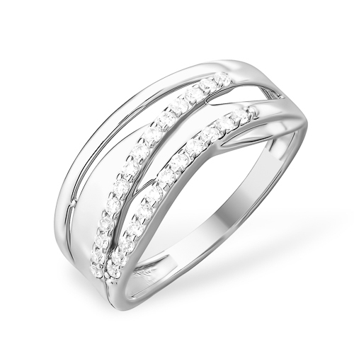 Кольцо, серебро, фианит, 1010017520-501